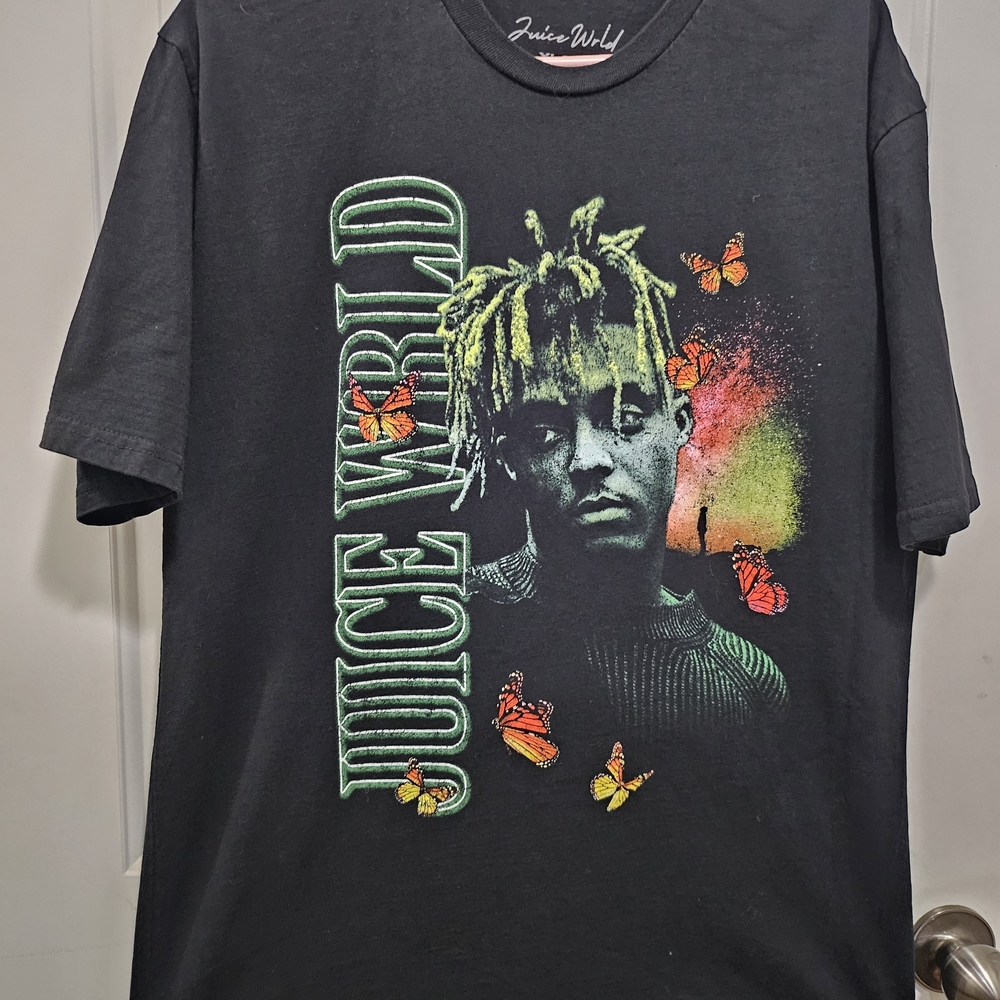 Juice Wrld Black Graphic Long Sleeve Tee